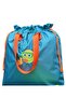Turquoise Emoji Pattern Waterproof Wet & Dry, Dirty & Clean, Beach & Pool Functional Bag - 5