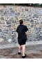 Large Size Linen Shorts and Shirt Set - 3