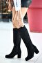 Mlt0030-5401 Women's Daily Boots / black Suede / 40 - 4