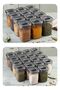 12-pack 450ml luna spice jars, white, with screen-printed labels - 7