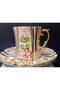 Hand-Painted Porcelain Count Double Coffee Cup Set - 2