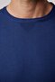 Men's Slim Fit Crew Neck Indigo Knitwear Sweater - 4