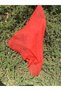 Women's Handmade Cotton Hair Bandana with Red Floral Print - 4