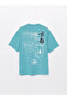 Crew Neck Short Sleeve Printed Combed Cotton Men's T-Shirt - 7