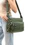Crossbody Ultra Light Multi-Pocket Shoulder Bag Green (Model: 571-6D)