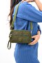 Cross Strap Three Compartment Wallet Phone Holder Green (Model: 571-15E) - 2