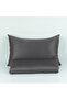 Double Size Plain Dyed Bed Sheet Set 100% Cotton Sateen - 3