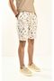 Linen Shorts - Brown Patterned - 6