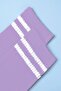 Striped Tennis Socks College Socks Unisex 2 Pieces Lilac - 3