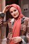 شال نسائي من القطن الممشط بلون الخوخ - 4