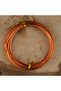Orange color enamel coated copper wire 2mm for jewelry crown flower hobby design handcraft experiment wire