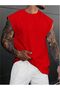 Men's Dreamer - Vertical Back Printed Oversize Sleeveless T-shirt - 2
