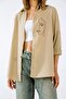 Kadın Oversize Nakışlı Uzun Basic Gömlek - 7
