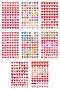 Sticker Book, 600 Pieces Giant Sticker Label Set, Colorful Hearts Sticker, Sticker Book, Adhesive - 2