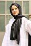 شال أسود الوهم 75x200 سم