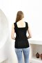 Corded Square Collar Black Women's Athlete - Thick Strap Basic Model - 2