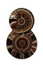 Shape Collection Brown Tones Abstract Patterned Woven Base Modern Decorative Carpet Shape73 - 3