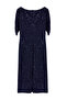 Navy Blue Fitted Shimmering Sequin Elegant Evening Prom Dress TPRSS24EL00108 - 6