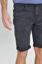 Men's Anthracite Slim Fit Slim Fit Cotton Stretchy 5 Pocket Denim Shorts - 4