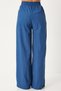 Women's Indigo Blue Belted Vest Palazzo Knitted Suit By00055 - 7