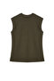 Khaki Viscose/Soft Fabric Fitted/Flexible Knitted Blouse Twoss24Bz00432 - 7