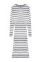 Gri Midi Triko Basic Çizgili Elbise TWOAW23EL00018 - 6