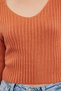 Orange Crop Basic Strickpullover mit V-Ausschnitt TWOAW24KZ01214 - 4