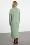 Green Fish Back Print Polo Neck Knitwear Dress Tctaw25Eb00030 - 5