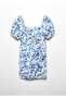 Dress printed with balloon sleeves - 3