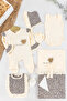 Leopard Patterned 8-Piece Baby Girl Hospital Discharge Baby Set