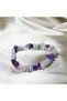 Amethyst Aquamarine Pink Quartz natural Stone Bracelet