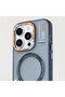 iPhone 14 Compatible Matte Magsafe Camera Protection Frame Metal Key Case - 3