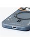 iPhone 14 Compatible Matte Magsafe Camera Protection Frame Metal Key Case - 4