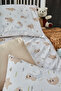 100% Organic Cotton Starry Cappuccino Baby Duvet Cover Set (with Sheets) - 2