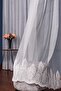 Plain Skirt Damaks Pattern Knitted Tulle Curtain 300x250cm 1/2 Sparse Pleat Elısıon00801 - 4