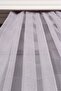 Striped Dobby Gray Plain Tulle Curtain, 600x250, Normal Pleat, 1/2.5 - 4