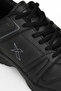Black Miton Pu Unisex Sports Shoes - 7