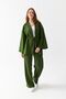 Zen Elegance Women's Kimono Set - Wide Leg Linen Textured Top and Bottom Summer Set
