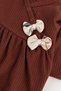 Floral Patterned Bandana 2-Piece Long Sleeve Baby Girl Jumpsuit Set - 3