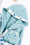 4-Piece Cotton Baby Towel Bathrobe Set with Teddy Bear Figure - 2