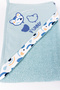 4-Piece Cotton Baby Towel Bathrobe Set with Teddy Bear Figure - 4