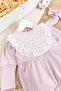 Baby Girl Jumpsuit with Laced Bandanas - 2