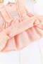 Ruffled Tulle Back Low-cut Summer Baby Girl Dress - 4