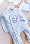 طقم رومبير للأطفال الرضع مكون من قطعتين بأكمام طويلة ومطبوع بنقشة النخيل - 3