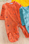 Teddy Bear Figured Long Sleeve 3 Piece Baby Boy Jumpsuit Set - 2