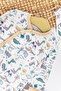 Dino Figured 2-Piece Long Sleeve Baby Girl/Boy Jumpsuit Set - 2