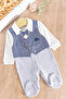 Baby Boy Jumpsuit with Vest and Bow Tie