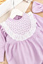 Baby Girl Jumpsuit with Laced Bandanas - 2