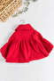 Baby Girl Coat with Balloon Sleeves and Collar - 5