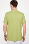 Men's Slim Fit Slim Fit 100% Cotton Plain Pique Green Polo Collar T-Shirt - 4